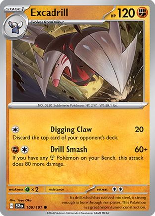 Excadrill (109) [SV08 Surging Sparks] Reverse Holofoil - Common