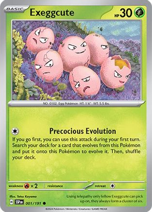 Exeggcute (001/191) [SV08 Surging Sparks] Reverse Holofoil - Common