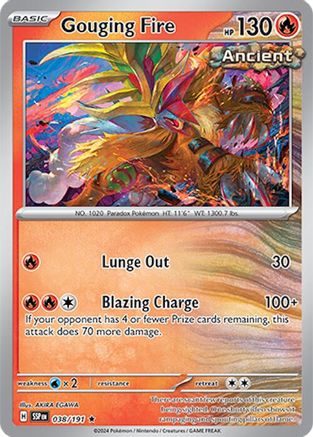 Gouging Fire (038) [SV08 Surging Sparks] Holofoil - Rare