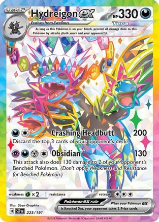 Hydreigon ex (223/191) [SV08 Surging Sparks] Holofoil - Ultra Rare