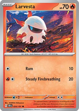 Larvesta (024/191) [SV08 Surging Sparks] - Common