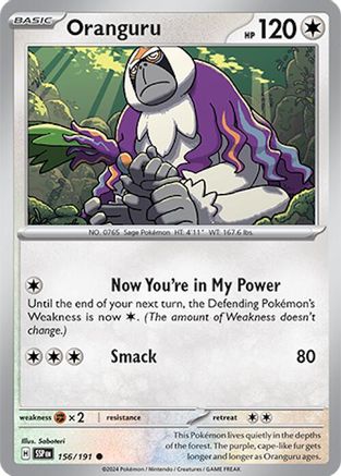 Oranguru (156) [SV08 Surging Sparks] Reverse Holofoil - Common