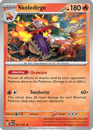 Skeledirge (031) [SV08 Surging Sparks] Reverse Holofoil - Rare