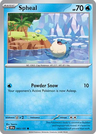 Spheal (043/191) [SV08 Surging Sparks] - Common