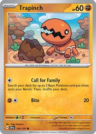 Trapinch (104) [SV08 Surging Sparks] - Common