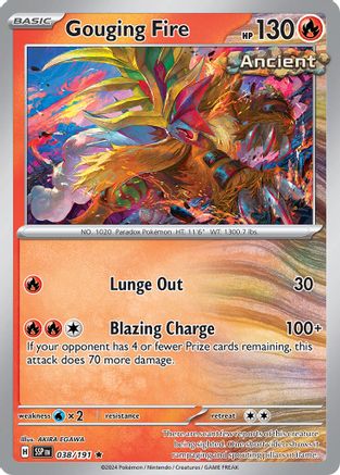 Gouging Fire (038/191) [Deck Exclusives] - Promo