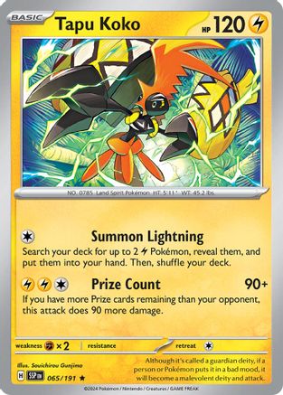 Tapu Koko (065/191) [Deck Exclusives] - Promo