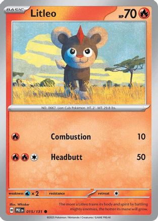 Litleo (015) [SV Prismatic Evolutions] Reverse Holofoil - Common