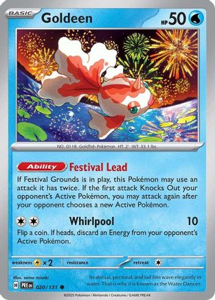 Goldeen (020) [SV Prismatic Evolutions] Reverse Holofoil - Common