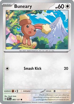 Buneary (083) [SV Prismatic Evolutions] Reverse Holofoil - Common