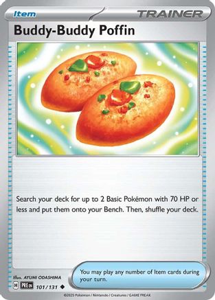 Buddy-Buddy Poffin (101) [SV Prismatic Evolutions] Reverse Holofoil - Uncommon