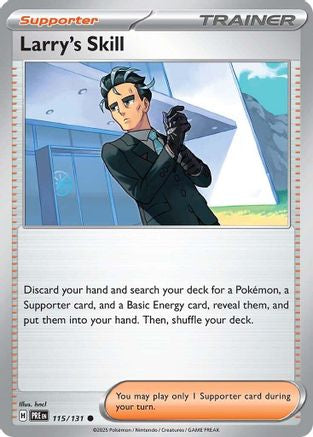 Larry's Skill (115/131) [SV Prismatic Evolutions] Reverse Holofoil - Common