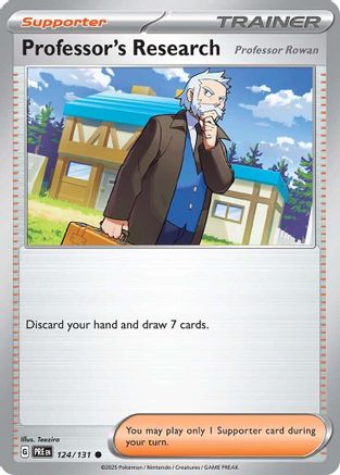 Professor's Research [Professor Rowan] (124) [SV Prismatic Evolutions] Reverse Holofoil - Common