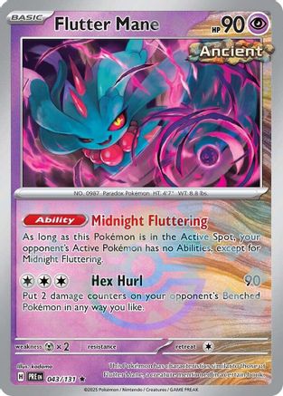 Flutter Mane (Poke Ball Pattern) (043) [SV Prismatic Evolutions] Holofoil - Rare