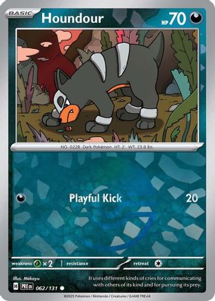 Houndour (Poke Ball Pattern) (062) [SV Prismatic Evolutions] Holofoil - Common