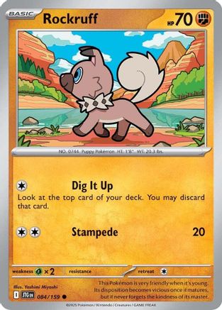 Rockruff (084) [SV09 Journey Together] Reverse Holofoil - Common