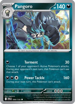 Pangoro (099) [SV09 Journey Together] Reverse Holofoil - Uncommon