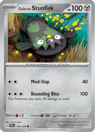 Galarian Stunfisk (106) [SV09 Journey Together] Reverse Holofoil - Common