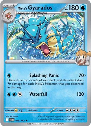 Misty's Gyarados (049) [SV10 Destined Rivals] Holofoil - Rare