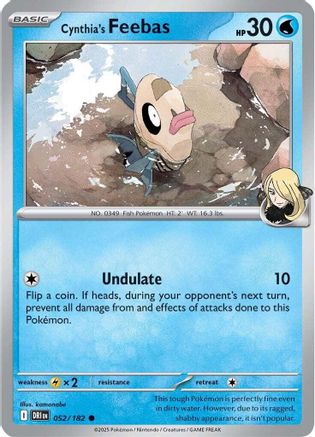 Cynthia's Feebas (052) [SV10 Destined Rivals] Reverse Holofoil - Common