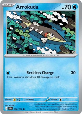 Arrokuda (062) [SV10 Destined Rivals] Reverse Holofoil - Common