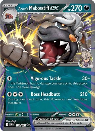 Arven's Mabosstiff ex (139/182) [SV10 Destined Rivals] Holofoil - Double Rare