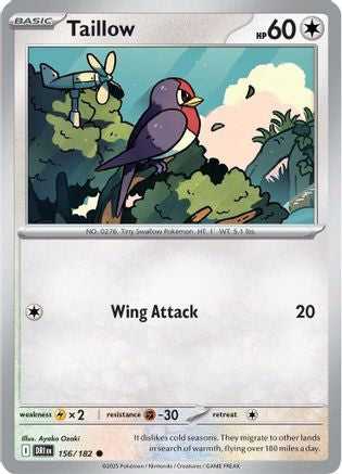Taillow (156) [SV10 Destined Rivals] Reverse Holofoil - Common