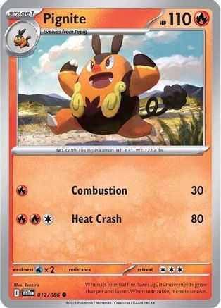 Pignite (012) [SV White Flare] - Common