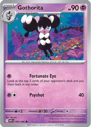 Gothorita (042) [SV White Flare] Reverse Holofoil - Common