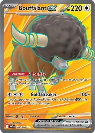Bouffalant ex (162/086) [SV White Flare] Holofoil - Ultra Rare