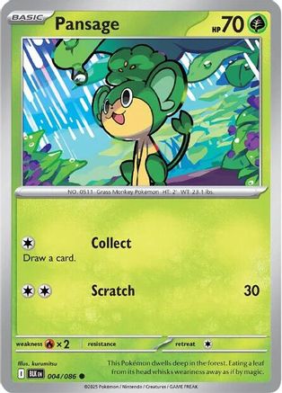 Pansage (004) [SV Black Bolt] Reverse Holofoil - Common