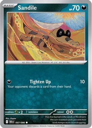 Sandile (057) [SV Black Bolt] Reverse Holofoil - Common