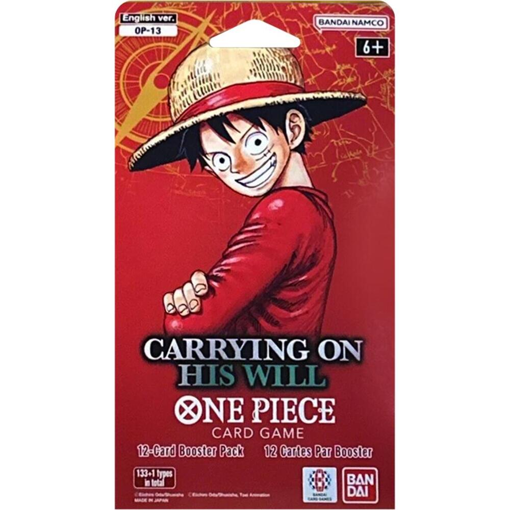 One Piece Card Game - Carrying On His Will OP-13 Sleeved Booster Pack