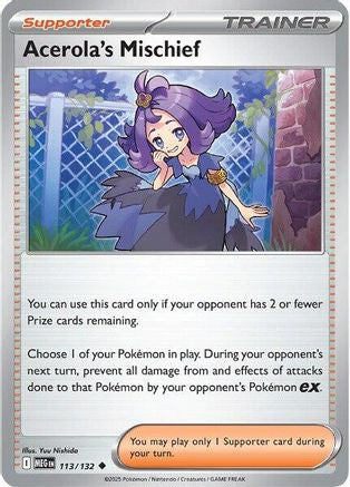 Acerola's Mischief (113/132) [ME01 Mega Evolution] - Uncommon