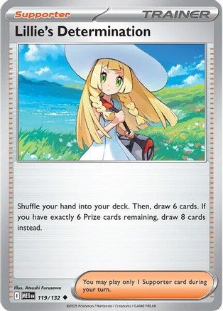 Lillie's Determination (119/132) [ME01 Mega Evolution] Reverse Holofoil - Uncommon