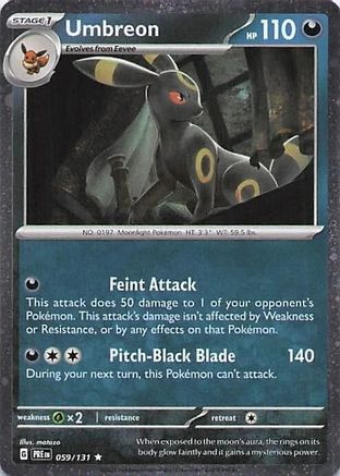 Umbreon (Cosmos Holo) (059/131) [Miscellaneous Cards & Products] Holofoil - Rare