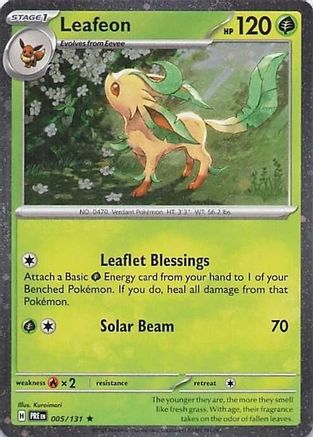 Leafeon (Cosmos Holo) (005/131) [Miscellaneous Cards & Products] Holofoil - Rare