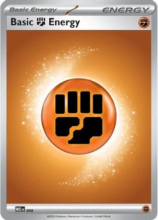 Basic Fighting Energy (006) [MEE Mega Evolution Energies] Reverse Holofoil - Common