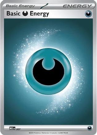 Basic Darkness Energy (007) [MEE Mega Evolution Energies] Reverse Holofoil - Common