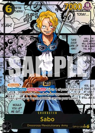 Sabo (120) (Super Alternate Art) (OP13-120) - Carrying On His Will Foil