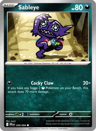 Sableye (059) [ME02 Phantasmal Flames] Reverse Holofoil - Common