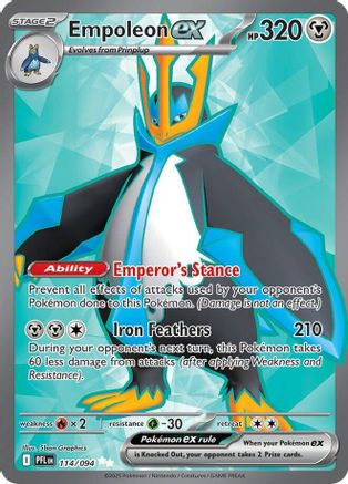 Empoleon ex (114/094) [ME02 Phantasmal Flames] Holofoil - Ultra Rare