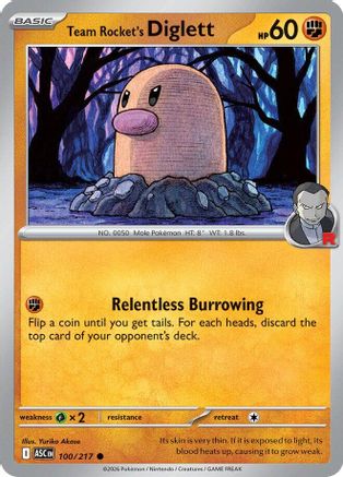 Team Rocket's Diglett (100) [ME Ascended Heroes] - Common