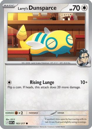 Larry's Dunsparce (163) [ME Ascended Heroes] Reverse Holofoil - Common