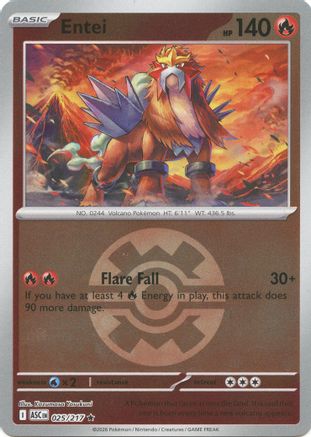 Entei (Quick Ball) (025) [ME Ascended Heroes] Reverse Holofoil - Rare