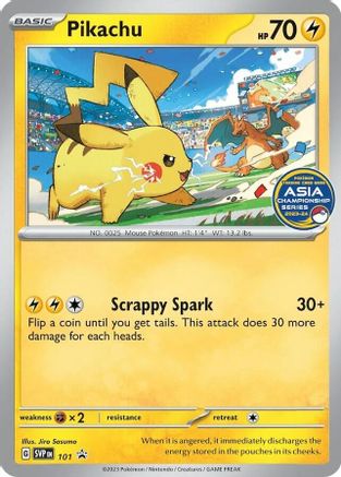 Pikachu (Asia Championship Series 23-24) (101) [SV Scarlet & Violet Promo Cards] - Promo