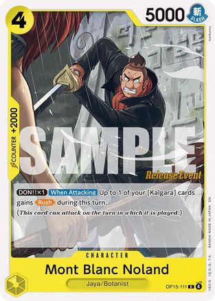 Mont Blanc Noland (OP15-111) - Adventure on Kami's Island Release Event Cards