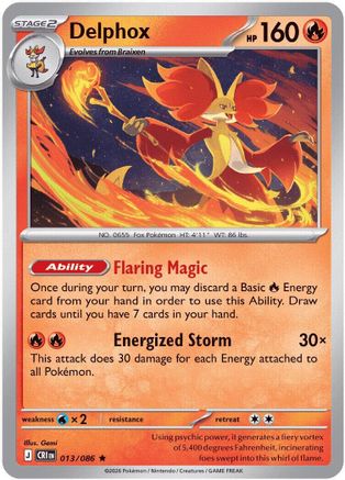 Delphox (013) [ME04 Chaos Rising] Holofoil - Rare