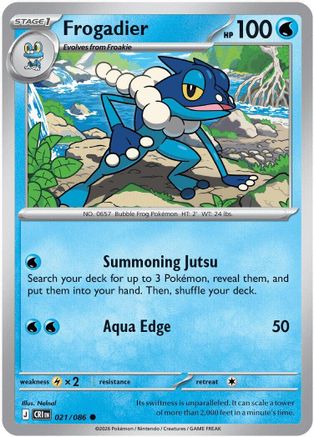 Frogadier (021/086) [ME04 Chaos Rising] - Common