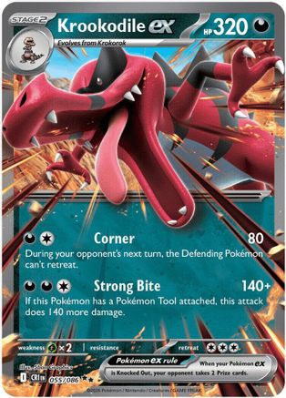 Krookodile ex (055) [ME04 Chaos Rising] Holofoil - Double Rare
